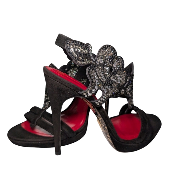 Cesare Paciotti Stiletto Heels with Crystals - Picture 1 of 7